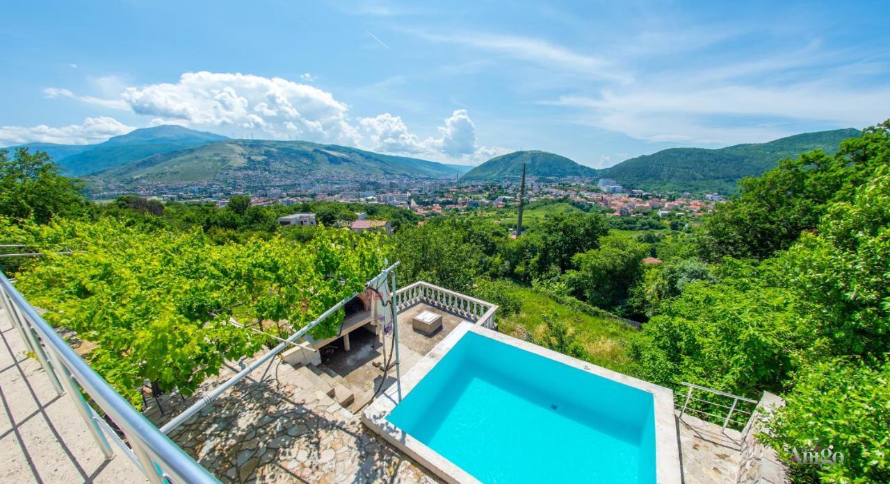 Perfect View Of Mostar - With Swimming Pool Exterior photo